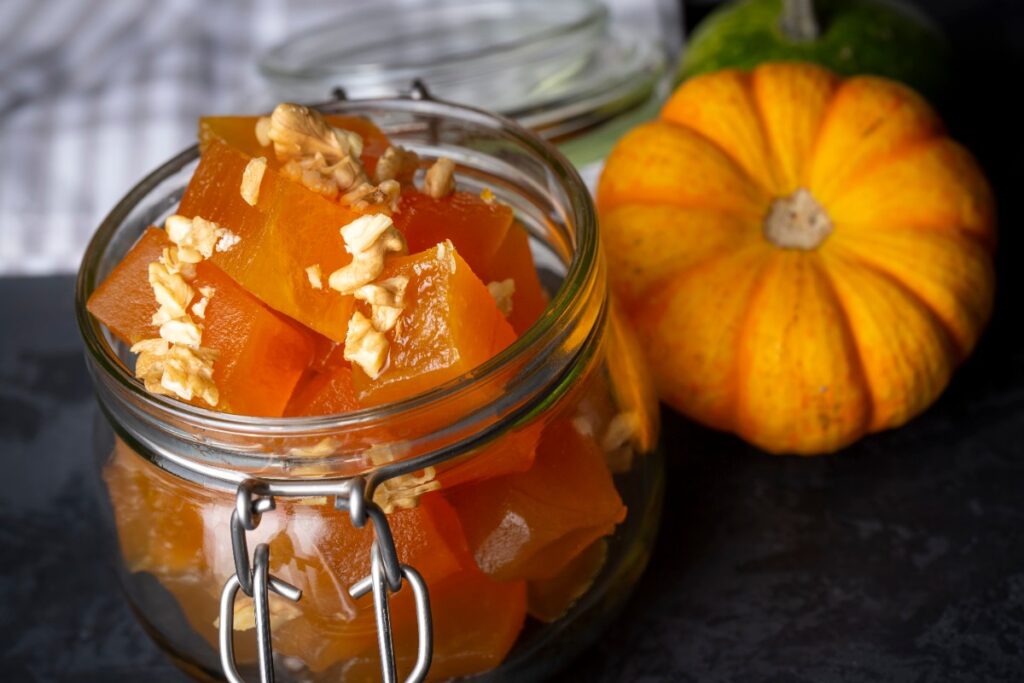 Dessert à la citrouille dans un bocal